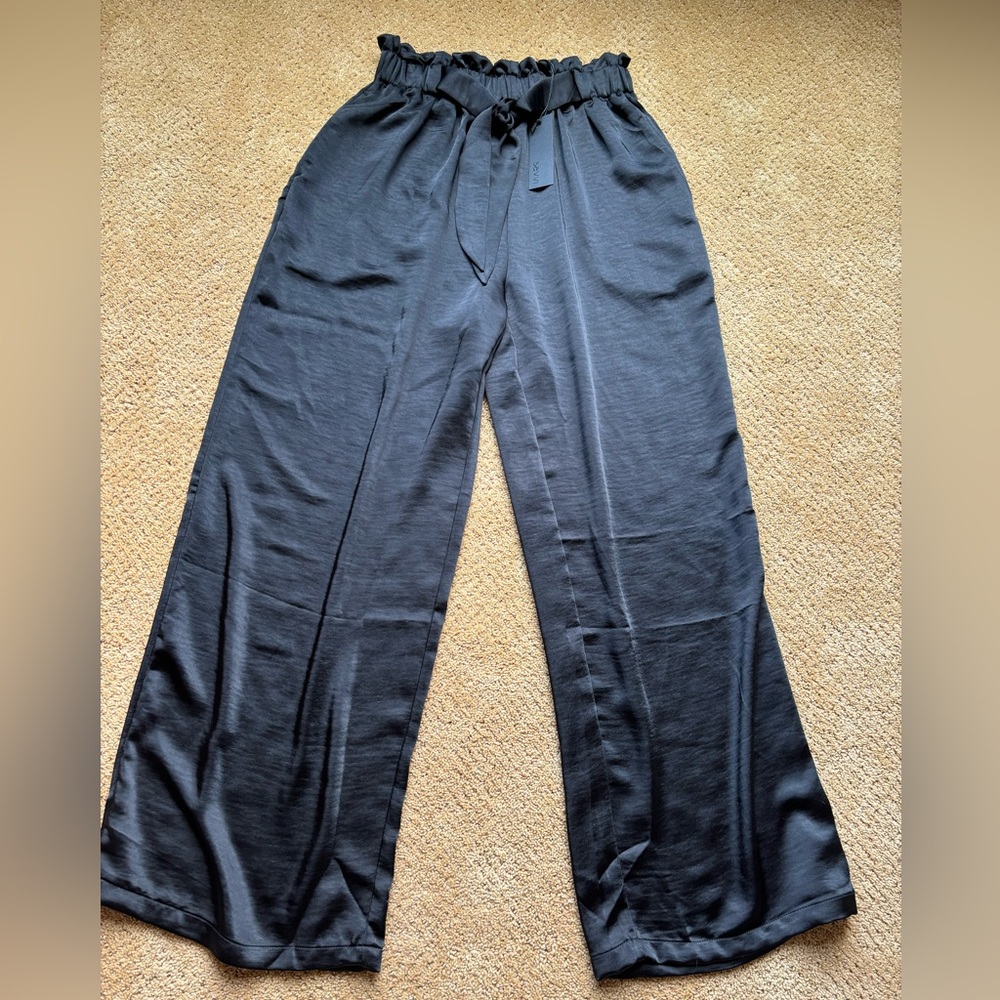 SAVVI Silky penny wide leg pant
